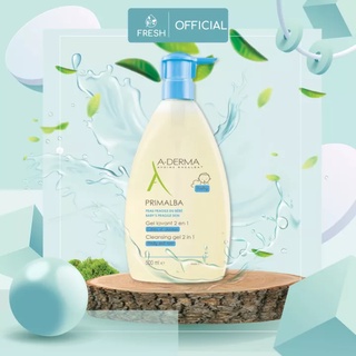 Sữa tắm gội cho bé sơ sinh aderma primalba cleansing gel 500ml - fresh official