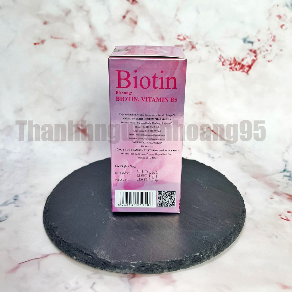 BIOTIN, vitamin B5 giúp tóc móng chắc khoẻ, giảm gãy rụng | BigBuy360 - bigbuy360.vn