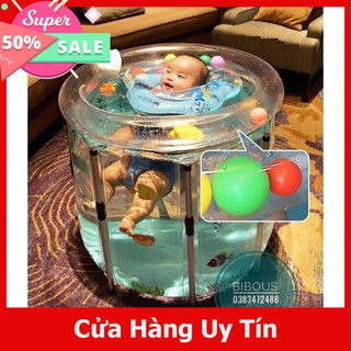 BỂ BƠI THÀNH CAO SIZE TO CHO BÉ - BỂ BƠI TẠI NHÀ HÃNG DOCTOR DOLPHIN SIZE TO 80X80 CM - HÀNG CHÍNH HÃNG GIÁ TỐT