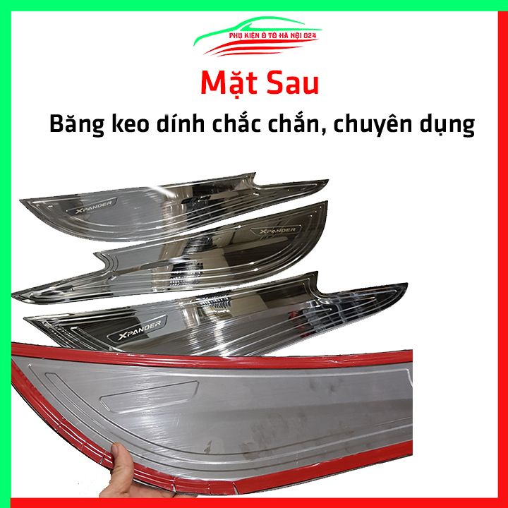 Bộ ốp tapli Xpander 2018-2022 vân Titan chống xước va đập khi mở cửa và làm đẹp xe