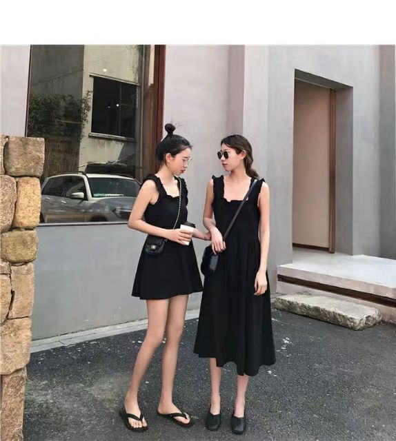 Đầm Baby Hai Dây Đôi Bạn Thân Ulzzang