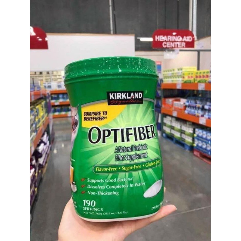 Bột hòa tan bổ sung chất xơ Kirkland Signature Optifiber 🇺🇸