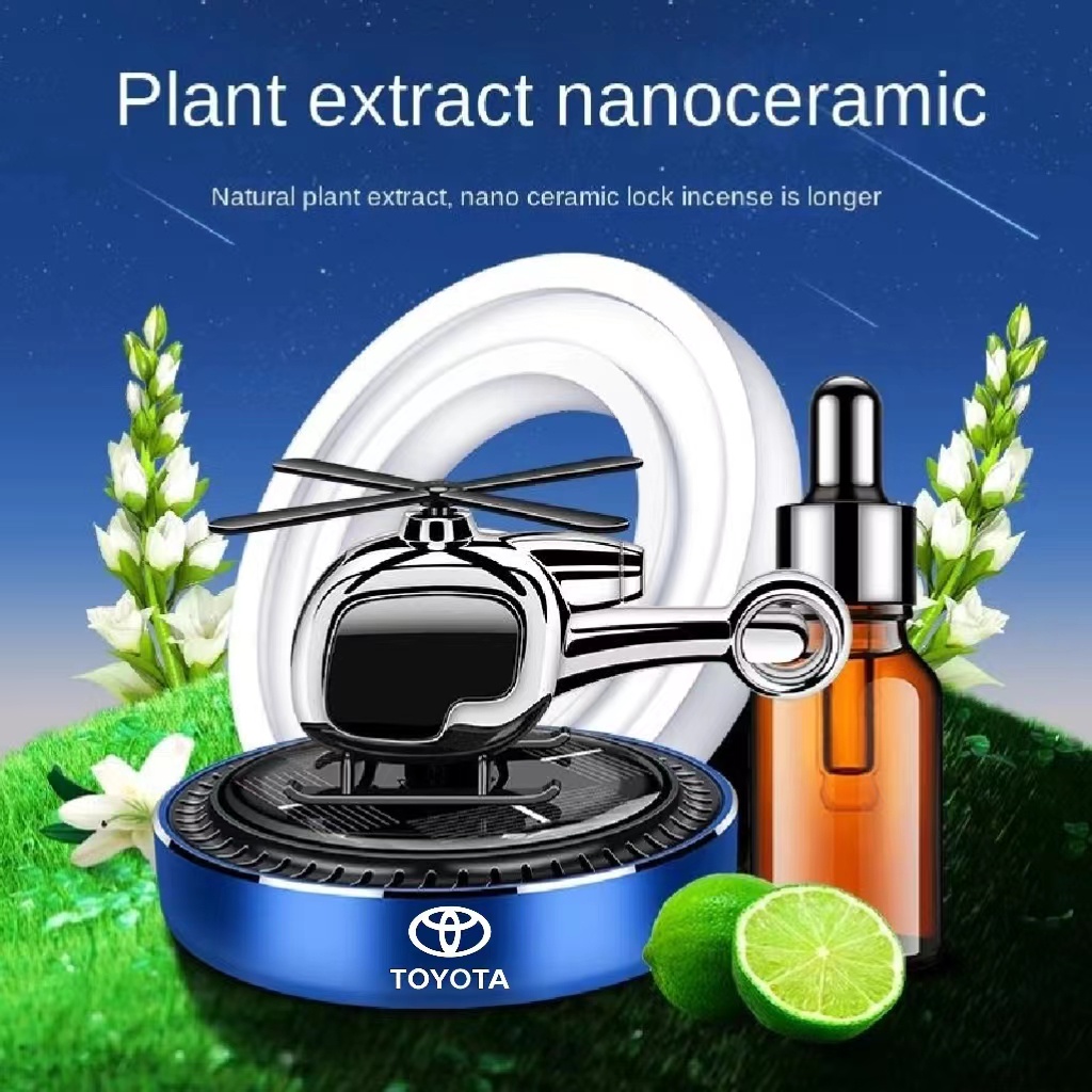 Máy Khuếch Tán Tinh Dầu Xoay Năng Lượng Mặt Trời Cho Xe Hơi Toyota Vios Yaris Altis Camry Avanza