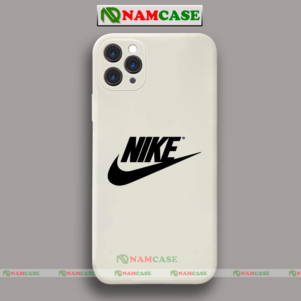 Ốp lưng iphone Nike cạnh viền vuông silicon mềm dẻo bảo vệ camera cho iphone 6/6s/7/8/X/XS/XR/11/12/13 Pro Plus