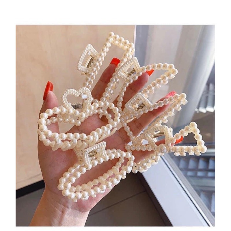 Set kẹp càng cua ngọc trai nhân tạo 6 món Dakota