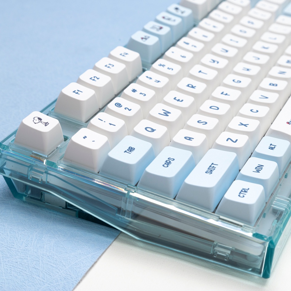 Snoopy Theme Keycap XDA Profile  PBT Bàn phím cơ Dy-thăng hoa Keycap Cá tính dễ thương Keycap 133 Phím