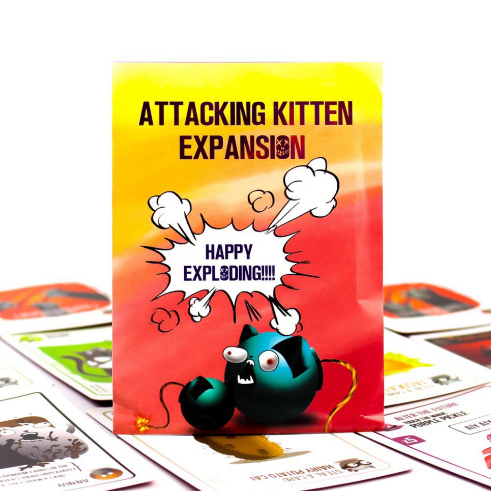 Combo Card Game Nổ Tưng Bừng Combo Mèo Nổ Exploding Kittens Và 4 Bản Mở Rộng