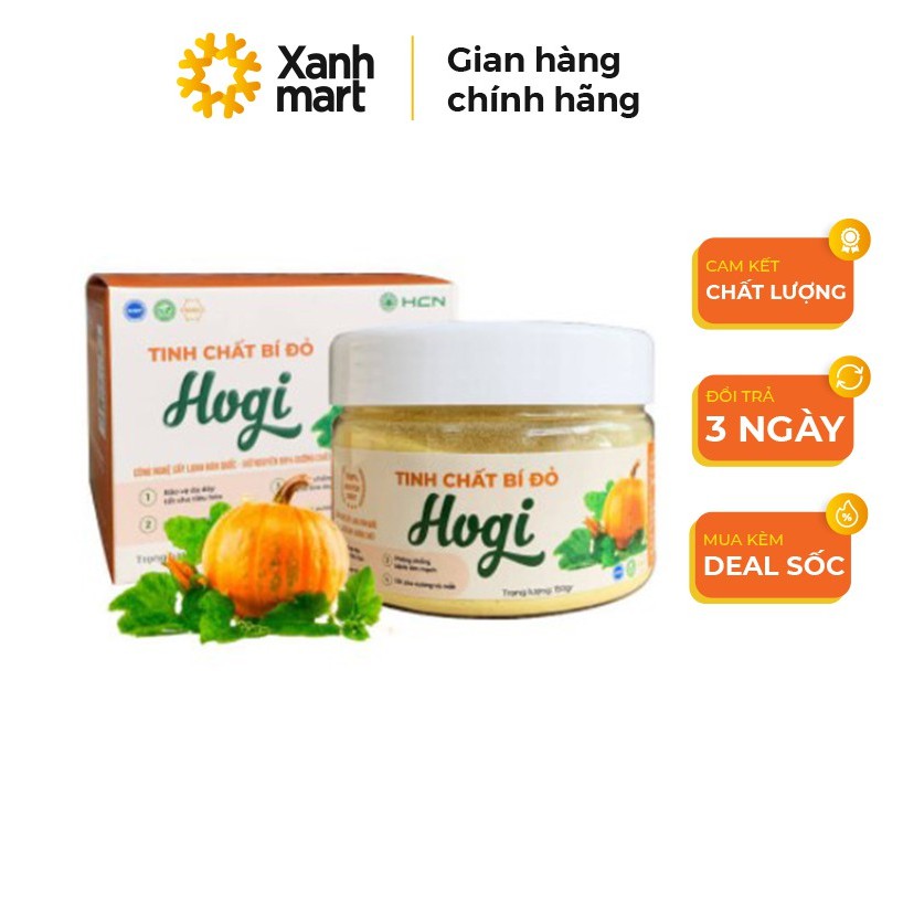 Bột bí đỏ Hogi tốt cho hệ tiêu hóa , tinh chất bí đỏ giúp bổ sung dưỡng chất cho cơ thể