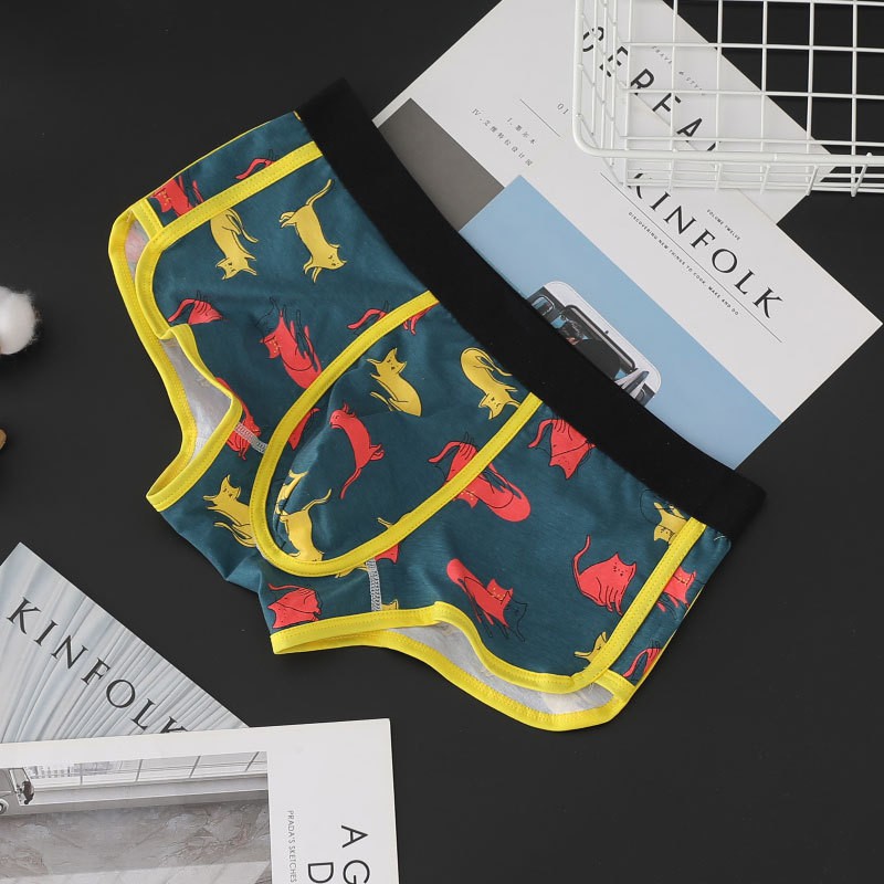 [free ship 50k + che tên đơn hàng] QUẦN LÓT NAM BOXER THUN COTTON HỌA TIẾT CAO CẤP (HÌNH THẬT)