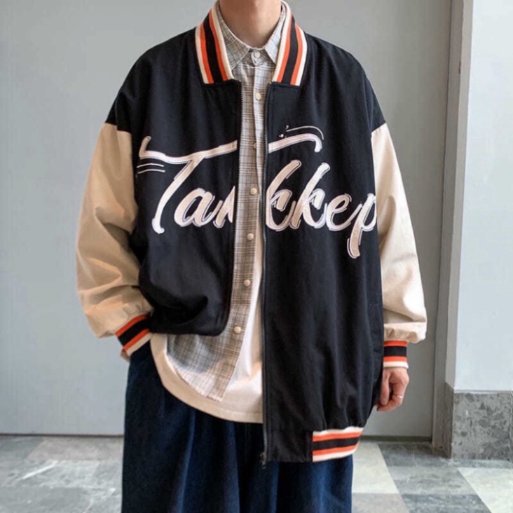 ♨Áo Khoác Nam Nữ Bomber Unisex, Nỉ Dạ Cá Tính Dáng Rộng Quảng Châu Cao Cấp