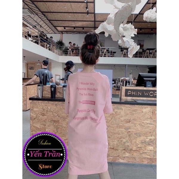 Đầm Suông form rộng có chữ Another . mẫu trend 2021