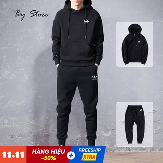 BỘ NỈ NAM HOODIE KÉO THỜI TRANG - TRẺ TRUNG - CHẤT NỈ CO DÃN ĐẸP