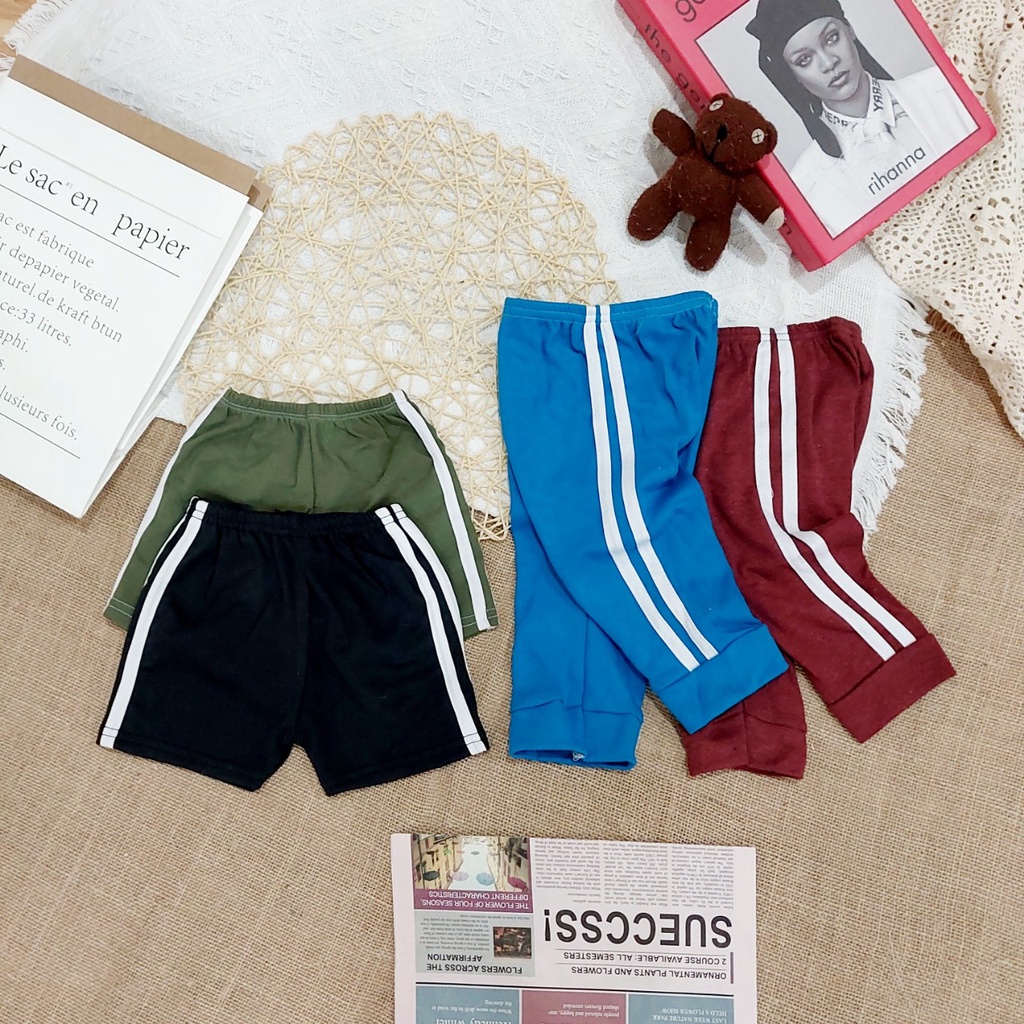 (8-18kg) Quần đùi bé trai và quần đùi bé gái chất liệu cotton TB36 - Quần cho bé trai bé gái Quần dài kẻ sọc thời trang