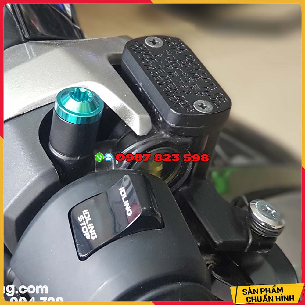 Ốc Titan GR5 Gắn Chân Gương 10 Li Cho Honda,Yamaha,Suzuki