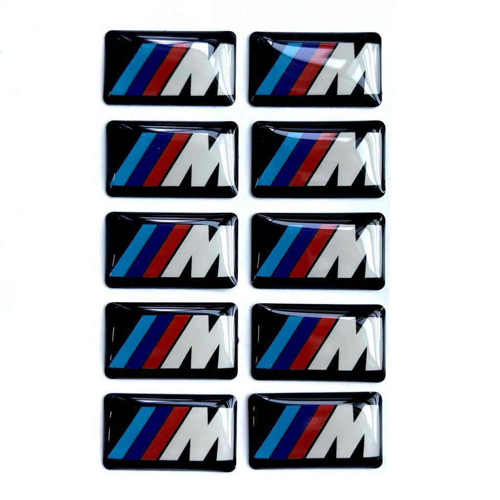 Bộ 10 Miếng Dán 3d Cho Cửa Xe Bmw Mini X1 X2 X3 X4 X5 X6 125i 325 323 320 525 530 730 750 Gt
