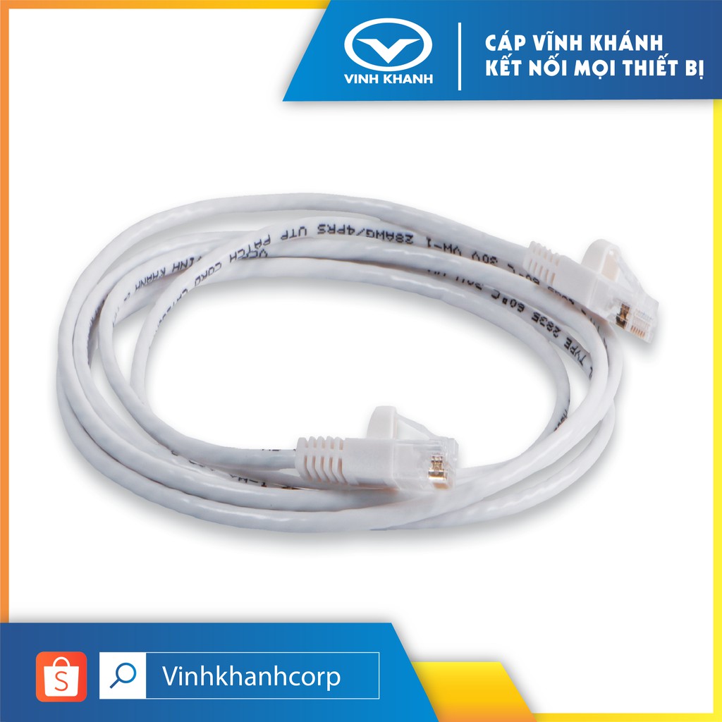 PATCH CORD CAT6 UTP 28AWG SLIM - SẢN PHẨM CHÍNH HÃNG VCOM