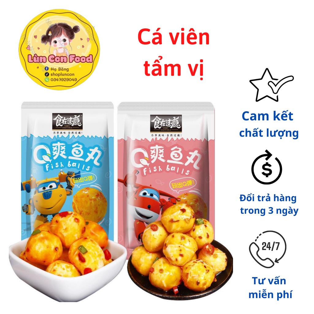 Cá viên ❤freeship❤ Cá viên tẩm vị ăn liền - LÙN CON FOOD