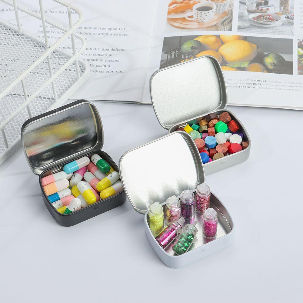 NIUYOU Hộp Sắt Mini Nắp Lật Đựng Trang Sức