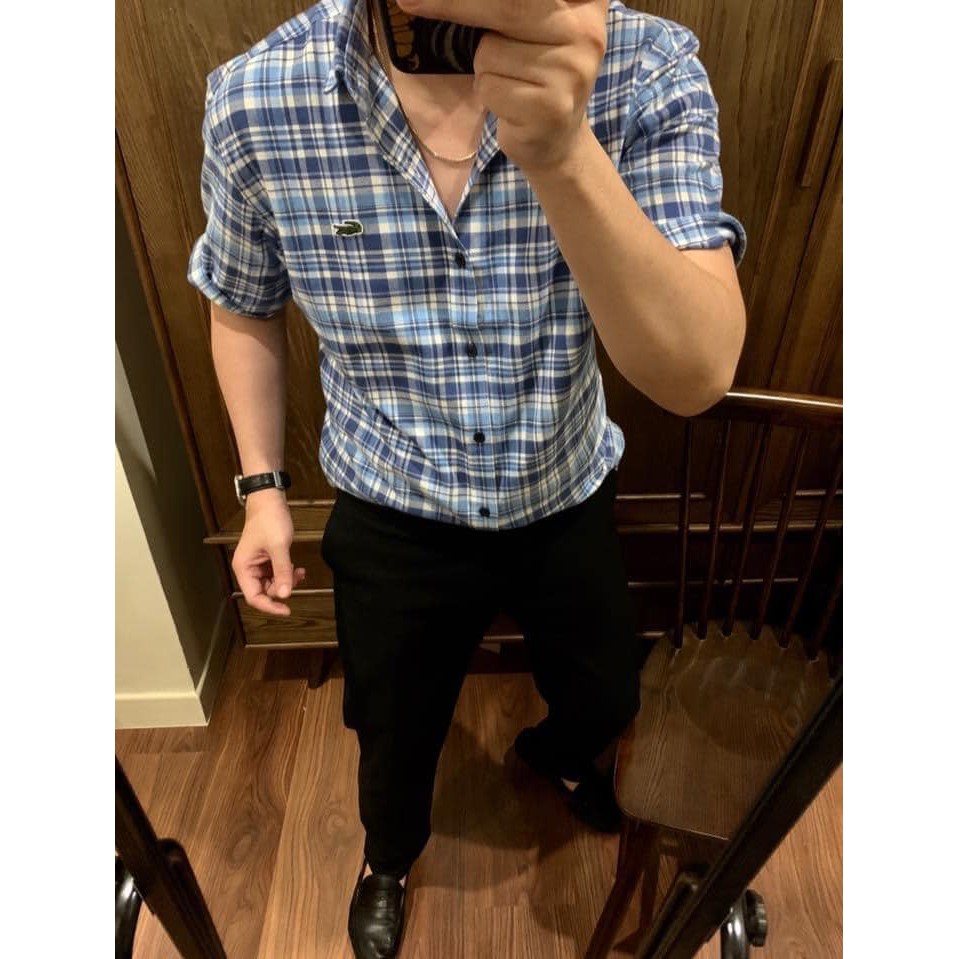 SMLC8 - Sơmi nam tay ngắn caro đây là bộ sưu tập áo sơmi caro đẹp nhất từ trước đến nay trên shopee với dáng slimfit ! | BigBuy360 - bigbuy360.vn