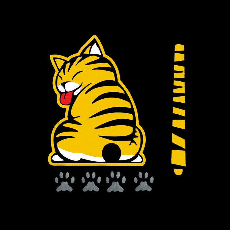 Miếng dán trang trí xe ô tô hình chân mèo 3d sáng tạo