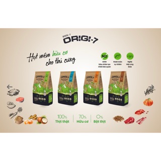 Hạt mềm hữu cơ Origi cho bé cún gói thử 50g