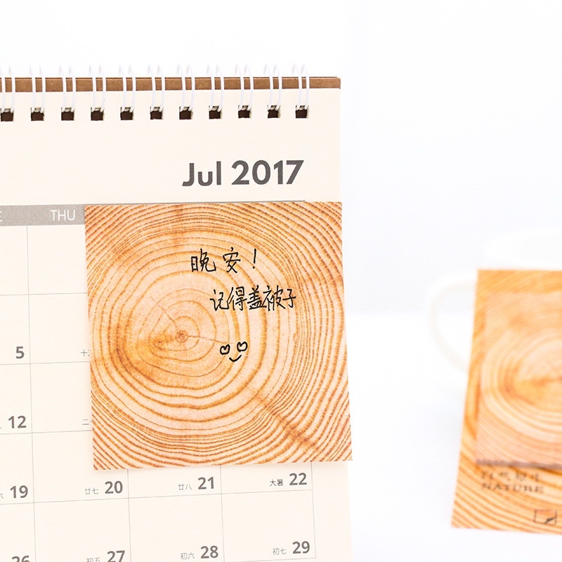 Giấy ghi chú sticky note hoa văn từ thiên nhiên trang trí bullet journal