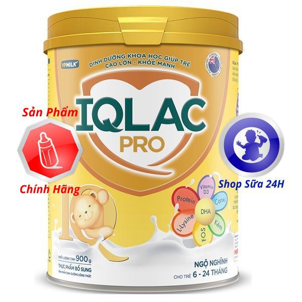 [MẪU MỚI] Sữa IQLAC Pro Ngộ Nghĩnh 900g (DATE 22/2/2024)