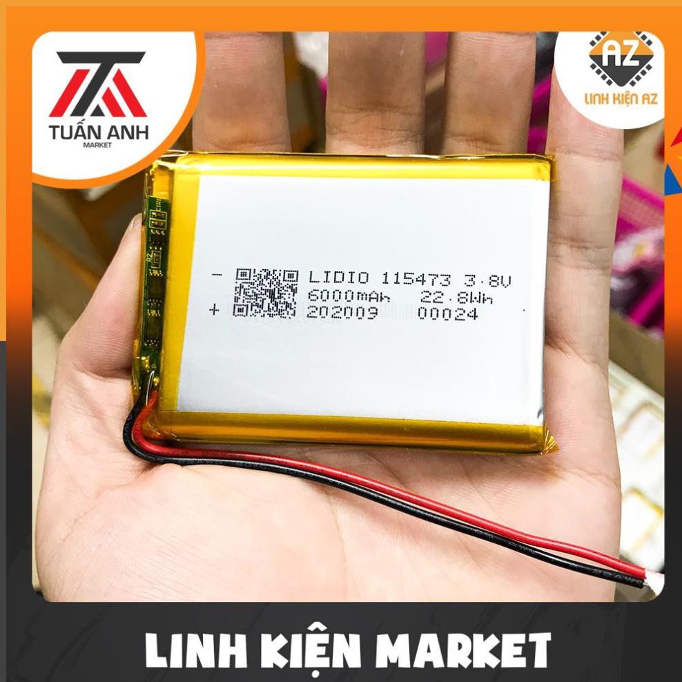 Pin Lithium 3.7V 6000mAH - Chế sạc dự phòng cực tốt