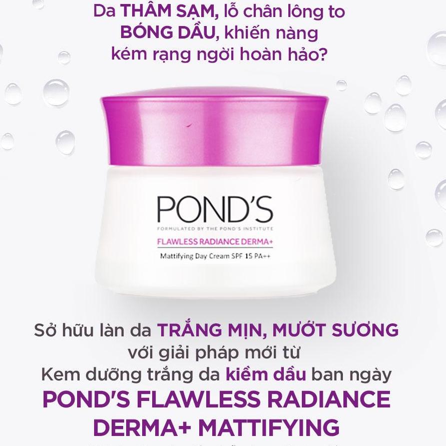 Bộ Sản Phẩm Kem Dưỡng Trắng Da Pond's Flawless Radiance Cao Cấp Ngày Và Đêm 50ml x 2