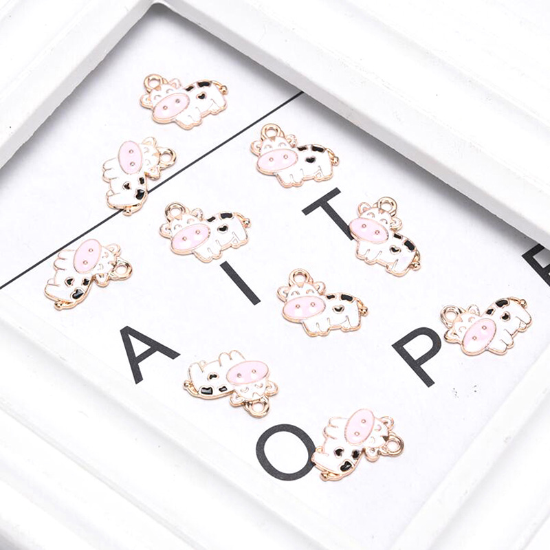 Bộ 10 Chú Bò Sữa Trang Trí Thủ Công