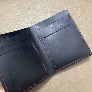 Ví đứng mini da thật handmade cao cấp