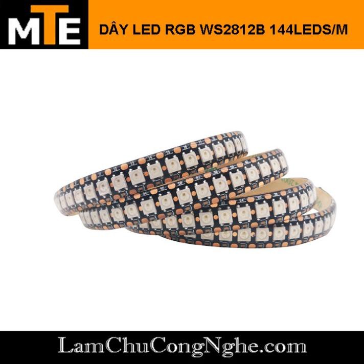 Mới! Dây led đổi màu RGB WS2812B 5V 144 Led 1 mét