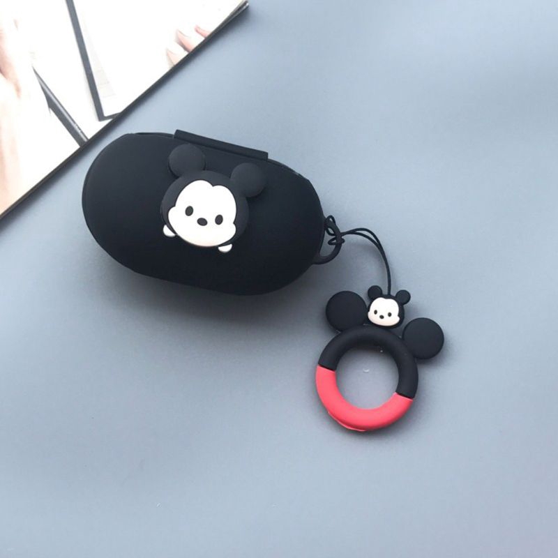 Vỏ bọc bảo vệ hộp sạc tai nghe bằng silicon xinh xắn + dây đeo cho Samsung Galaxy Buds