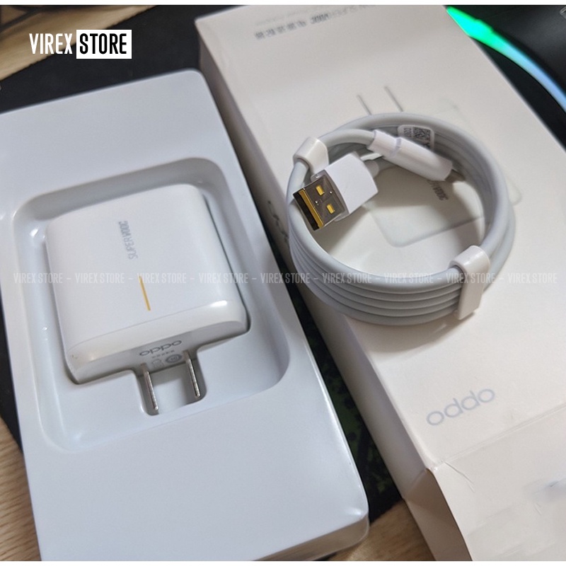 BỘ SẠC Android Op-po 65W Supper Vooc chân type c dùng Cho A93/ A53/ A92/ Reno 7/Reno 5