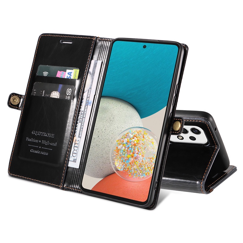 Ốp Lưng Điện Thoại Dạng Ví Da Lật Dành Cho Samsung Galaxy A03S A12 A13 A22 A23 A32 A33 A52 A53 A73 A52S M12 M23 M32 F23