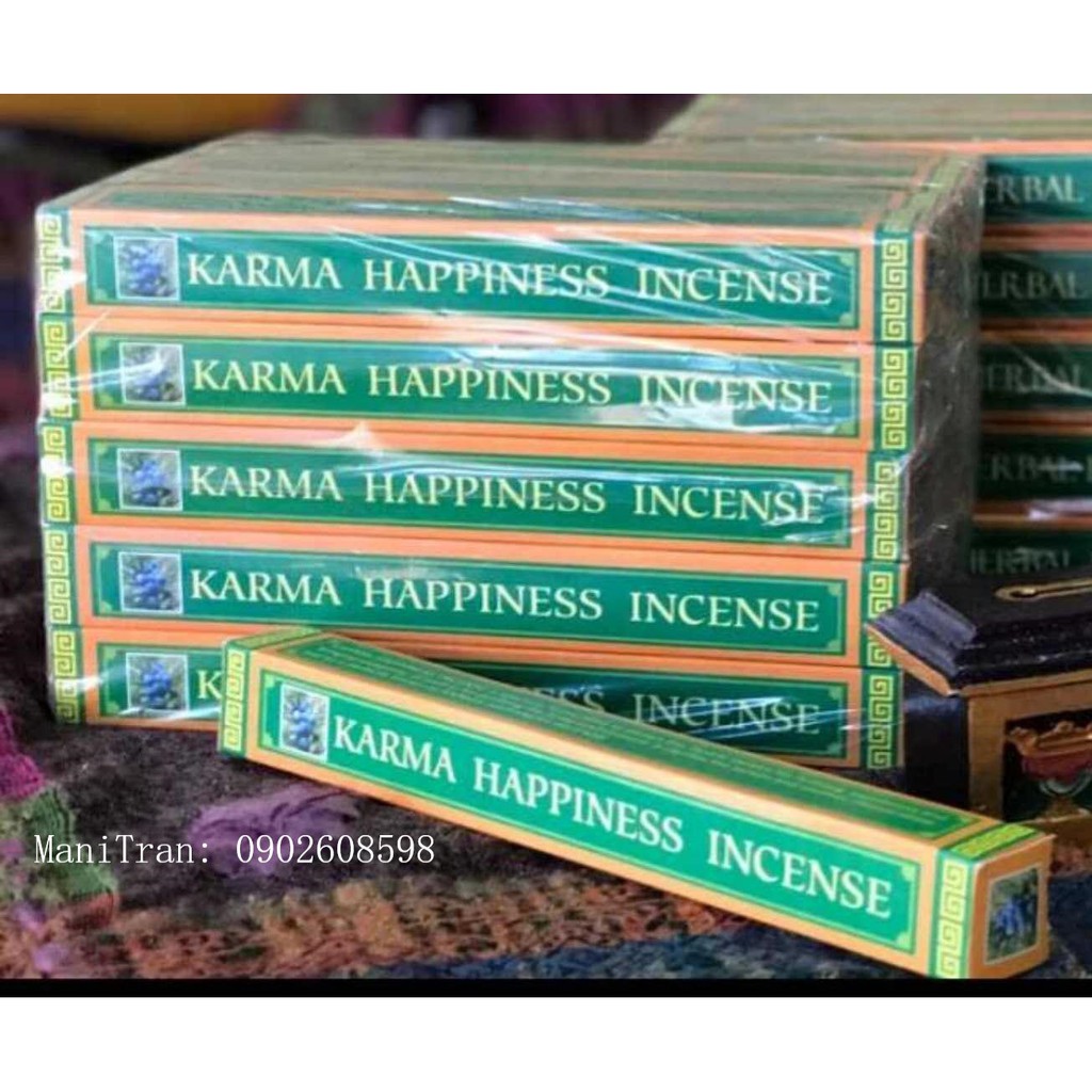 Nhang Hương que Karma Happiness và Blessing Nepal chính hãng