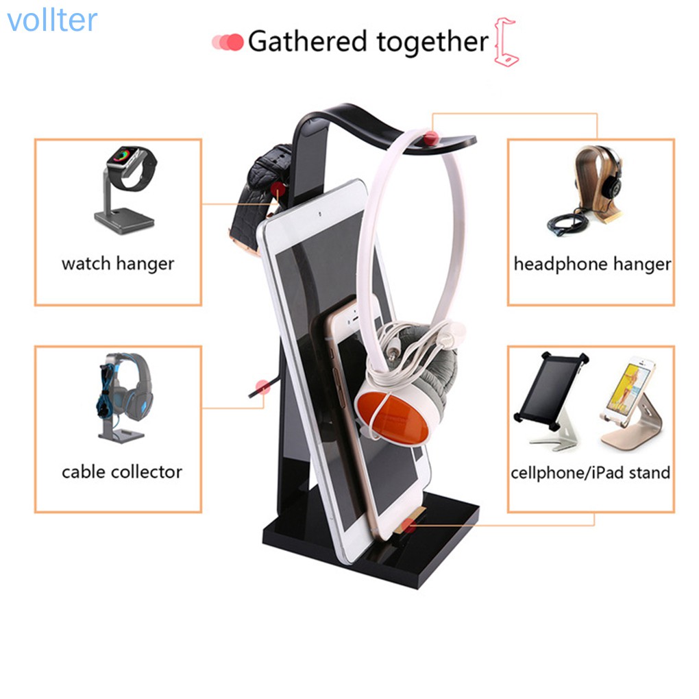 Giá Đứng Bằng Nhựa Acrylic Treo Tại Nghe Thiết Kế Đơn Giản Tiện Lợi