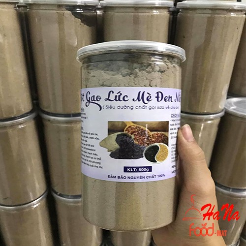 [ Có Ảnh + Video Thật ] 500g Bột Gạo Lứt Mè Đen Nếp Cẩm 🥛 Hỗ Trợ Lợi Sữa Tốt Cho Sức Khỏe 🥛 HaNaFoodMat