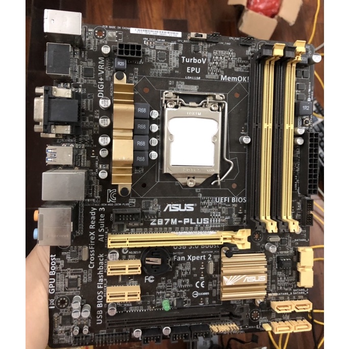 Main nguyên bản Asus Z87M-Plus socket 1150 đã test kĩ