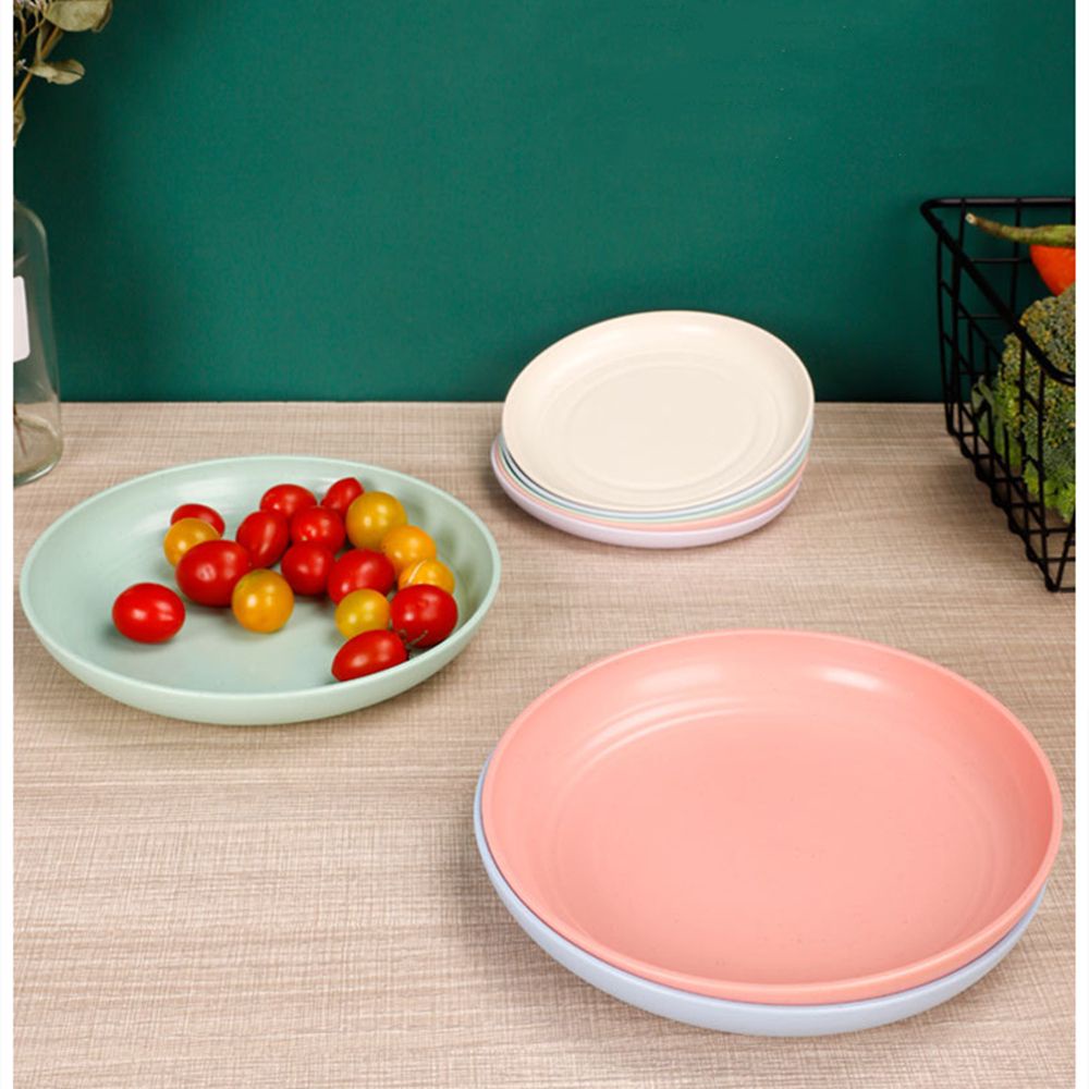 Đĩa Đựng Thức Ăn Bằng Nhựa Lúa Mạch Nhiều Màu Phong Cách Bắc Âu