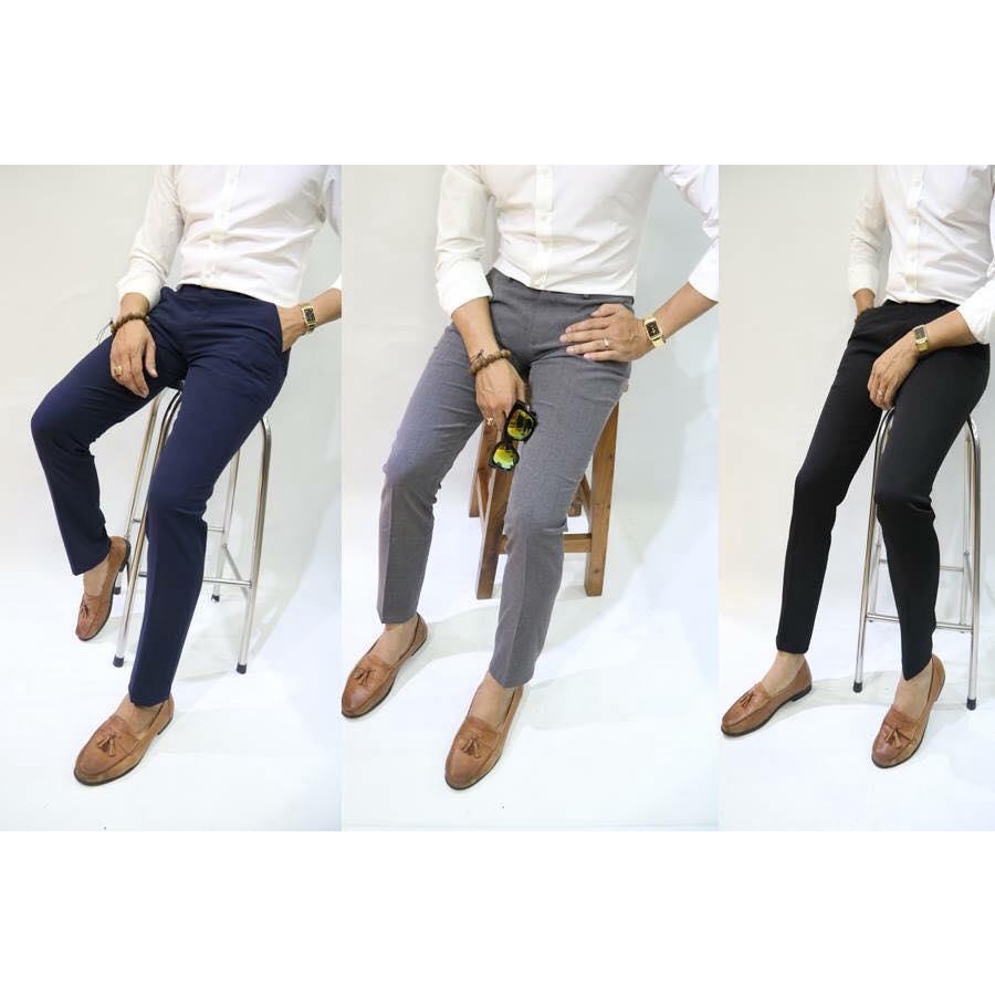 Quần Tây Âu Vải Bền Đẹp Dáng Chuẩn Thoải Mái Co Giãn Nhẹ Đường may sắc sảo Mẫu Quần Tây Xu Hướng Cao Cấp