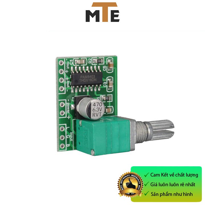 Module khuếch đại âm thanh PAM 8403 6w Hifi Mạch chế loa mini 6w có volume