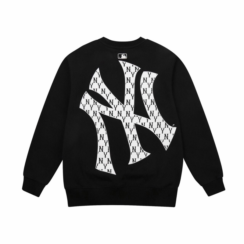 Áo nỉ Sweatshirt Mlb monogram back big logo overfit cao cấp