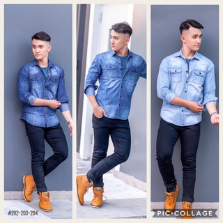 Áo sơ mi bò nam dt