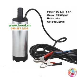 Bơm chìm mini 12v, 24v-84w