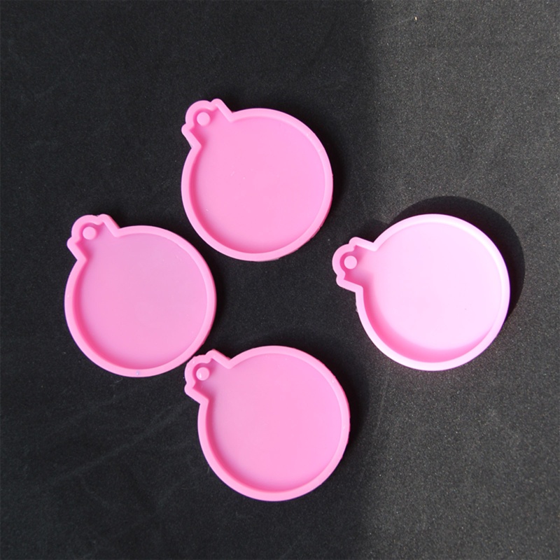 Bộ 4 Khuôn Silicone Làm Móc Khóa Bằng Epoxy UV