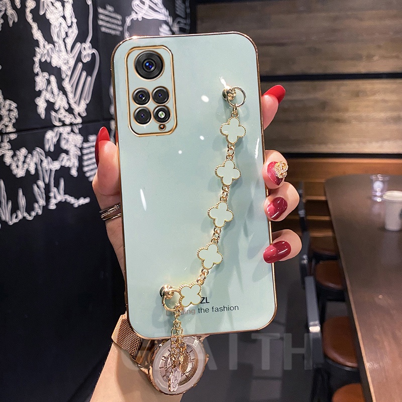 Ốp Điện Thoại Hình Cỏ May Mắn Cho Xiaomi Redmi Note 11 11S 11 Pro Redmi 10A 10C 9C 9A K50 K50 Pro