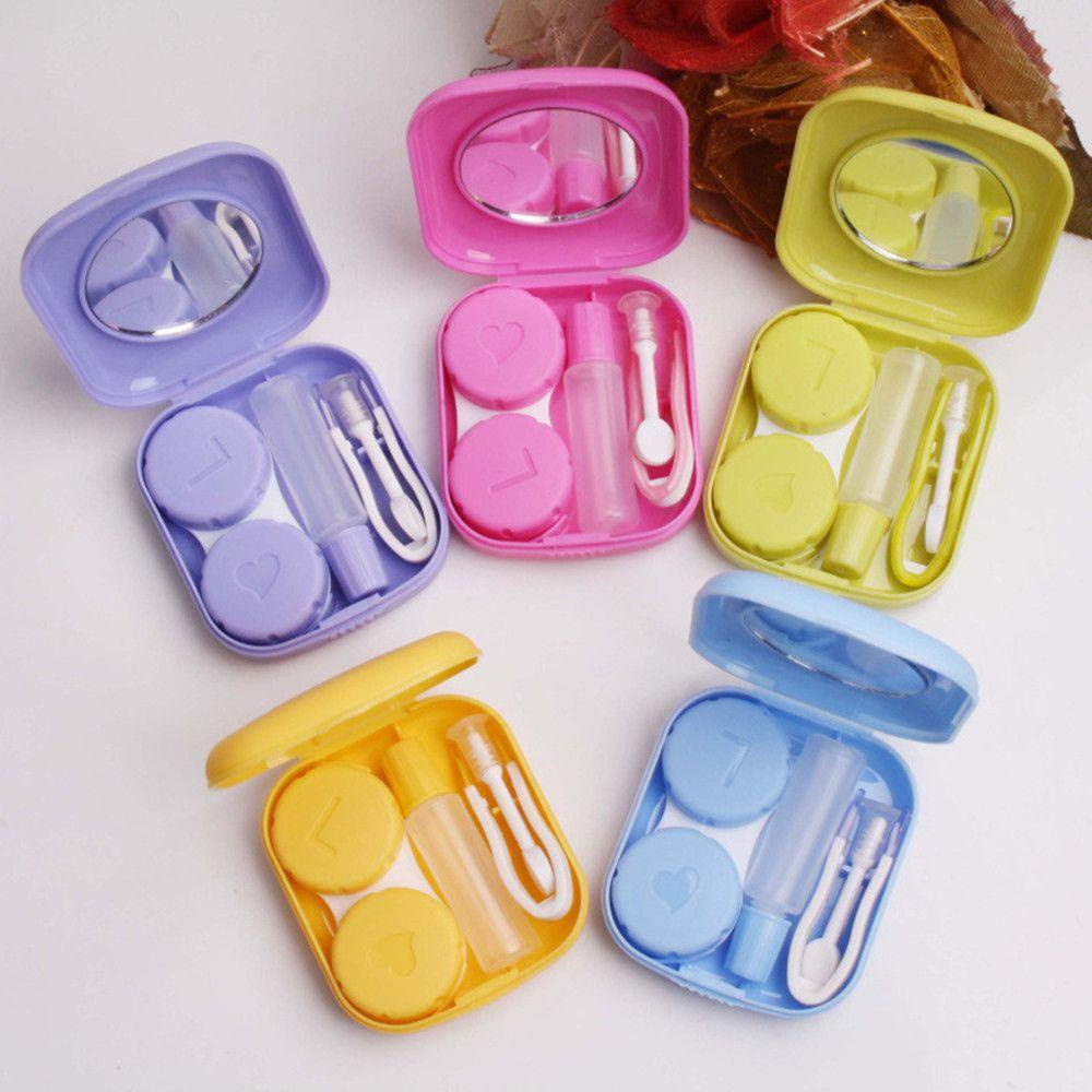 BSUNS Hộp Đựng Kính Áp Tròng Mini Hình Vuông Nhiều Màu Thời Trang