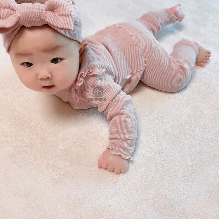 Bộ tiểu thư kèm turban nơ cho bé