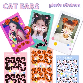 Tấm sticker tai mèo decor toploader, trang trí